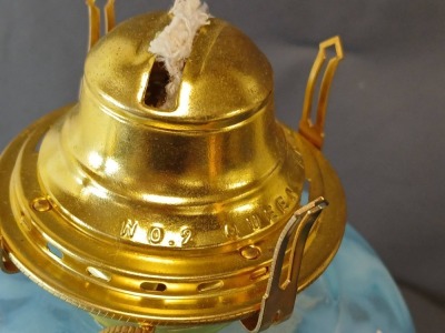 Three Face Oil Lamp with Frosted Glass - 9