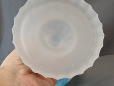 Three Face Oil Lamp with Frosted Glass - 11