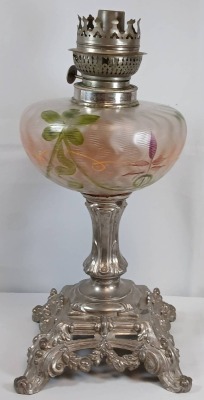 French Art Nouveau Depose Oil Lamp - 3