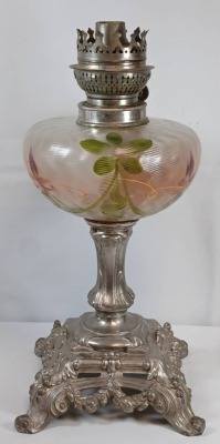 French Art Nouveau Depose Oil Lamp - 4