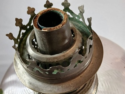 French Art Nouveau Depose Oil Lamp - 9