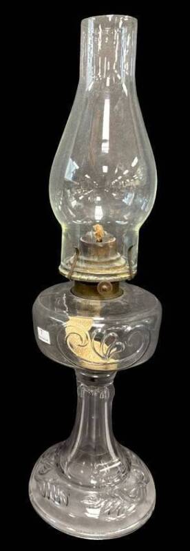 Clear Glass Oil Lamp