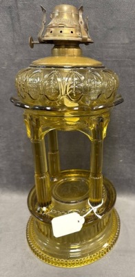 Adams Temple/Applesauce Kerosene Stand Lamp - 4