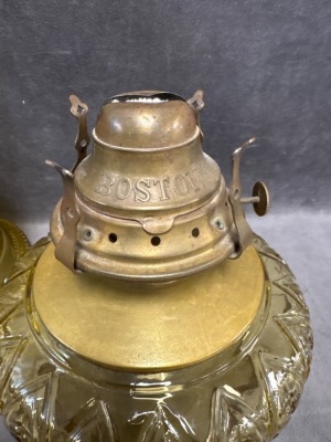 Adams Temple/Applesauce Kerosene Stand Lamp - 8