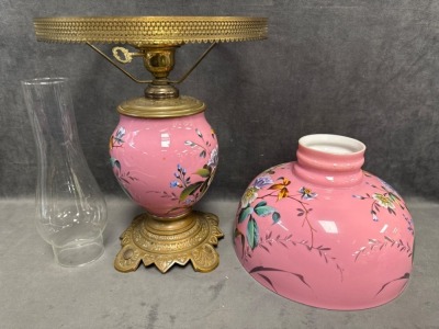 Handpainted Gone With The Wind Lamp - 8