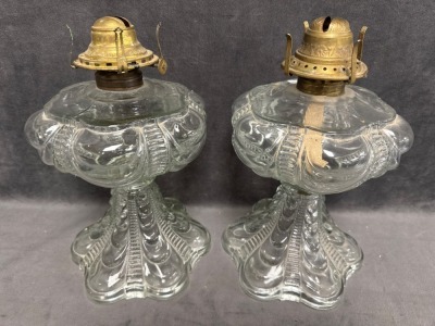 Two Coolidge Drape Kerosene Lamps - 4