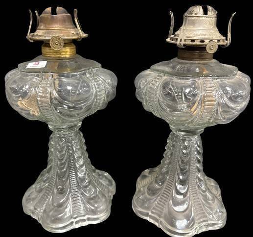 Coolidge Drape Kerosene Lamp Stands