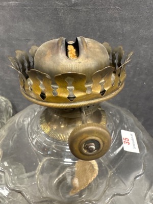EAPG Princess Feather Kerosene Lamps - 6