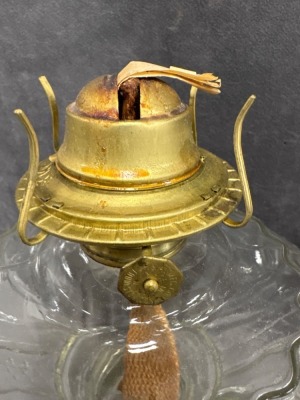EAPG Princess Feather Kerosene Lamps - 7
