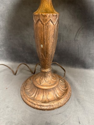 Rainaud Lamp with Bent Slag Glass Shade - 4
