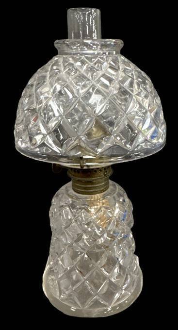 Clear Crystal Miniature Oil Lamp