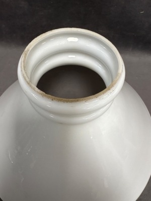 Cut-to-Clear Glass Oil Lamp with Brass Base - 12
