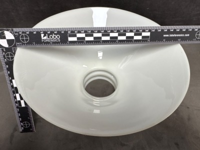 Cut-to-Clear Glass Oil Lamp with Brass Base - 13
