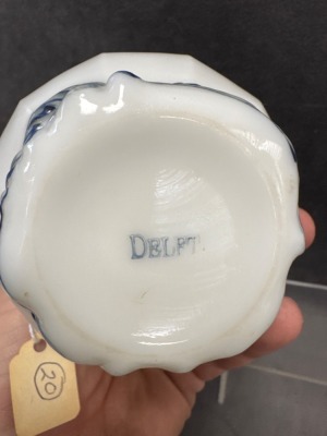 Delft Miniature Oil Lamp by Pairpoint Glass Co. - 8