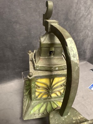 Bradley and Hubbard Slag Glass Wall Sconce - 6