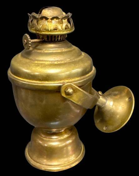 Perko Brass Gimbal Nautical Lamp with Burner