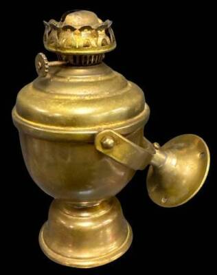 Perko Brass Gimbal Nautical Lamp with Burner