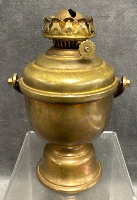 Perko Brass Gimbal Nautical Lamp with Burner - 3