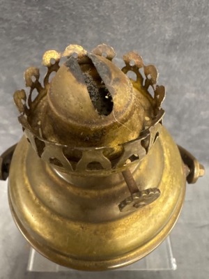Perko Brass Gimbal Nautical Lamp with Burner - 5