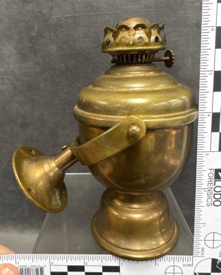 Perko Brass Gimbal Nautical Lamp with Burner - 6