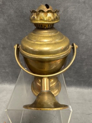Perko Brass Gimbal Nautical Lamp with Burner - 9