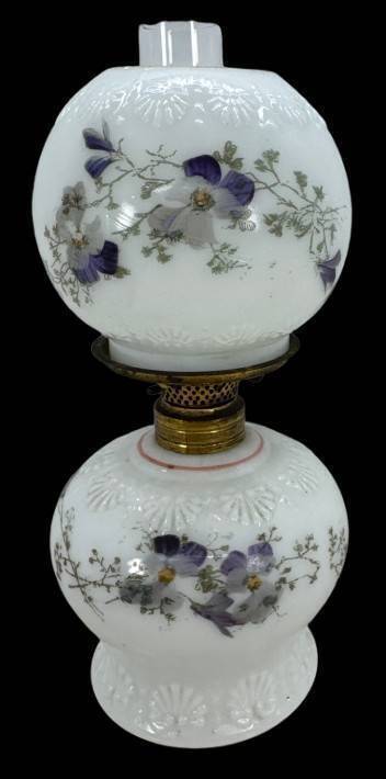 Miniature Lamp With Floral Motifs