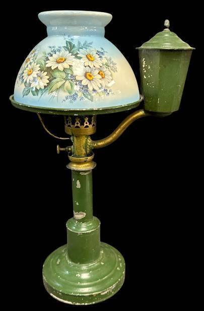 Student Desk Lamp with Floral Shade