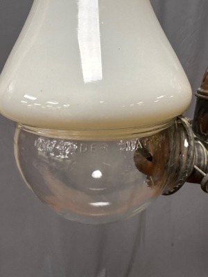 Dual Burner Angle Lamp with Florals - 4