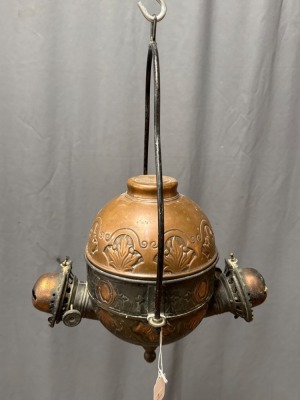 Dual Burner Angle Lamp with Florals - 7