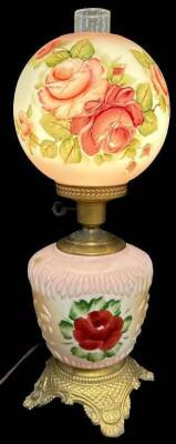 Elec. Gone with the Wind Parlor Lamp