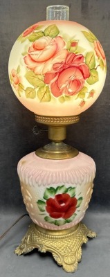Elec. Gone with the Wind Parlor Lamp - 2