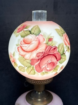 Elec. Gone with the Wind Parlor Lamp - 4