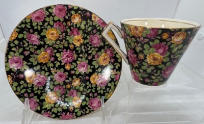 Royal Winton Grimwades Chintz Floral Teacups and Saucers - 2