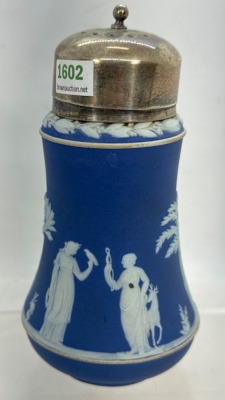 Wedgwood Blue Jasperware Sugar Shaker - 3