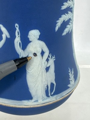 Wedgwood Blue Jasperware Sugar Shaker - 4