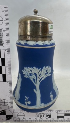Wedgwood Blue Jasperware Sugar Shaker - 5