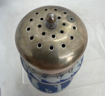 Wedgwood Blue Jasperware Sugar Shaker - 6