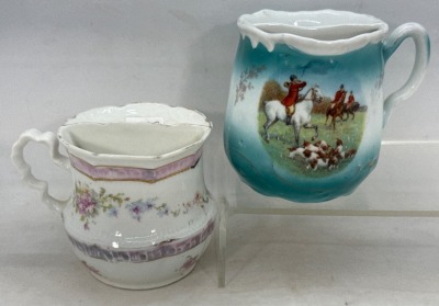 Hunting Scene and Bavarian Shaving Scuttles