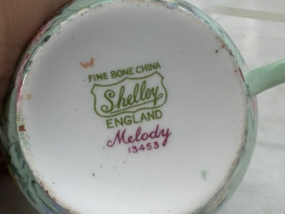Shelley Chintz Teacup and Saucer Sets, Melody & Maytime - 5