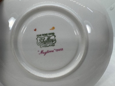 Shelley Chintz Teacup and Saucer Sets, Melody & Maytime - 11