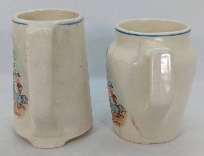 (2) Roseville Creamware Mugs - 2