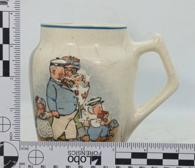 (2) Roseville Creamware Mugs - 12