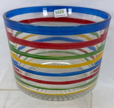 1950's Fiestaware Striped Ice Bucket