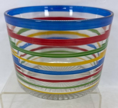 1950's Fiestaware Striped Ice Bucket - 2