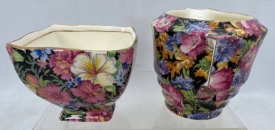 Royal Winton Chintz Creamer and Sugar Bowl - 4