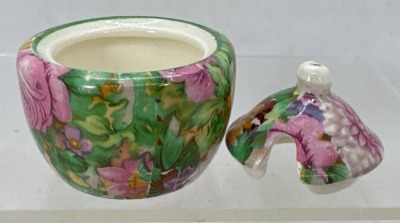 Crown Ducal Ware Chintz Condiment Set - 5
