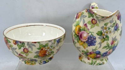 Royal Winton Creamer and Sugar Bowl Set - 2