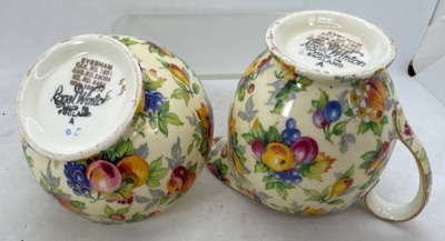 Royal Winton Creamer and Sugar Bowl Set - 5