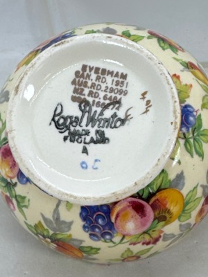 Royal Winton Creamer and Sugar Bowl Set - 6