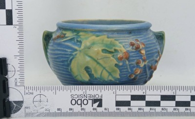 Roseville Bushberry 657-3" Jardiniere in Blue - 6